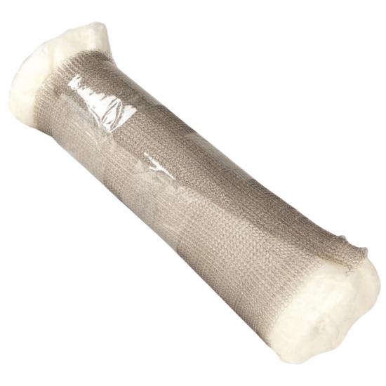 Muffler packing wrapped with stainless steel exhaust screen to prevent blowout